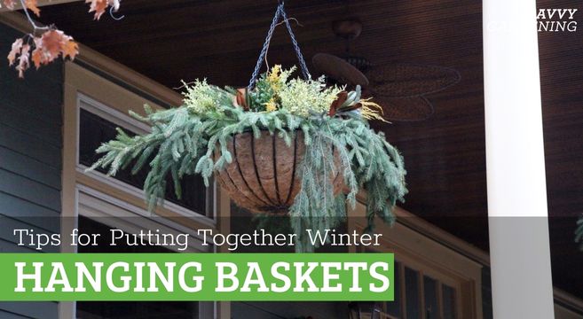 Make a Christmas Hanging Basket For Festive Exterior Decor